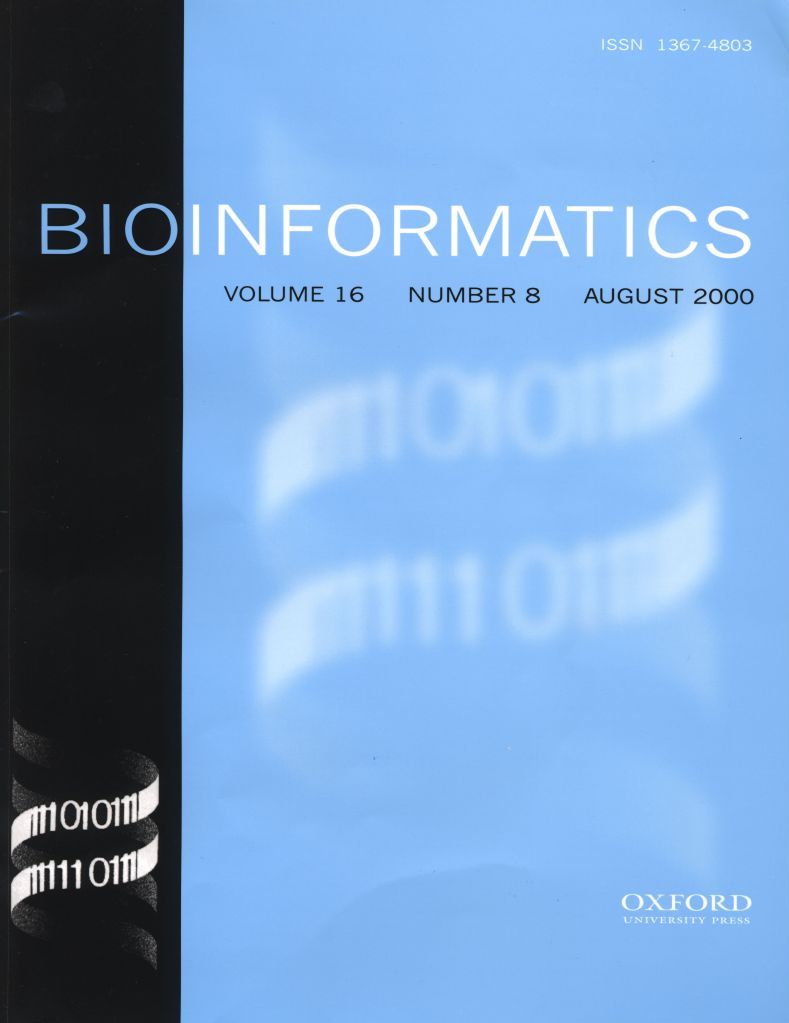 Bioinformatics cover 16(8)
